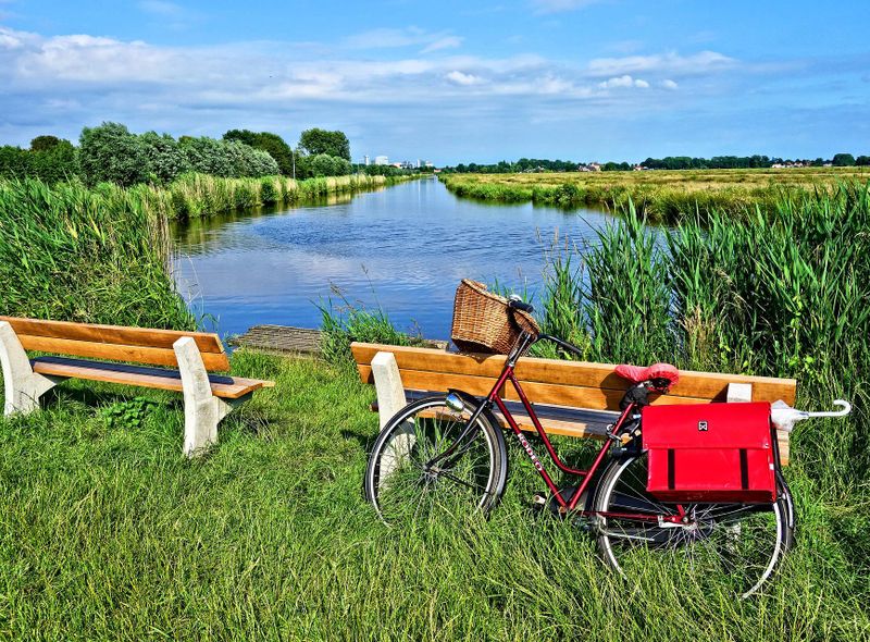 Fietsreis naar het westen van Nederland